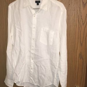 Men’s Medium slim white JCREW Oxford dress shirt